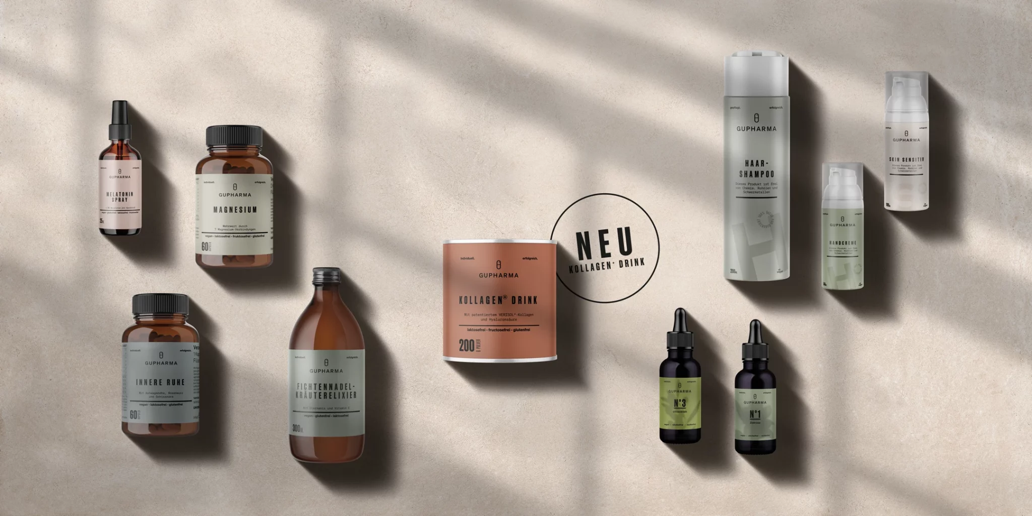 GUPHARMA-Produkte NEM Kosmetik Elixiere